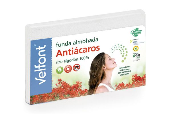 Funda almohada Velfont® Antiácaros Funda almohada Velfont® Antiácaros