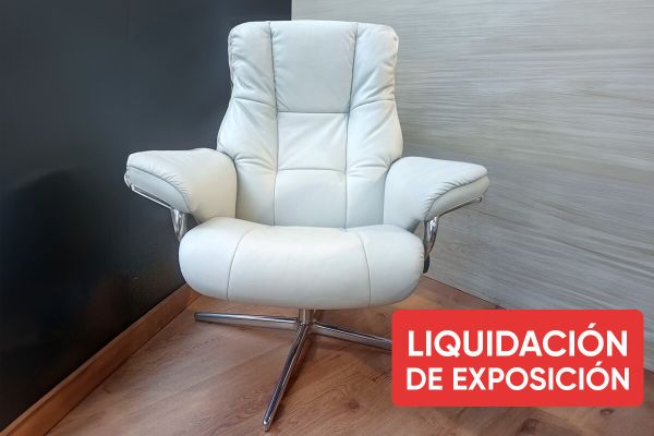 Sillón Stressless® Mayfair Cross Paloma en Liquidación Sillón Stressless® Mayfair Cross Paloma en Liquidación