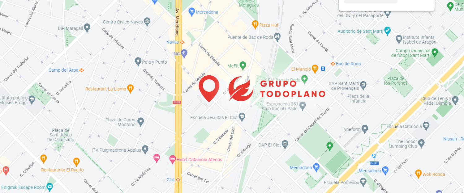 Encuentra la nueva tienda Grupo Todoplano en el barrio de El Clot-Camp de l’Arpa