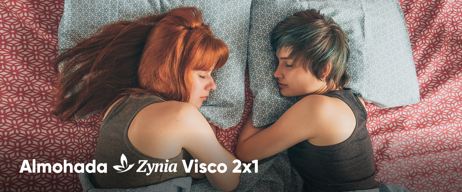 Ahora al comprar dos unidades de la almohada Zynia Visco la segunda unidad es gratis