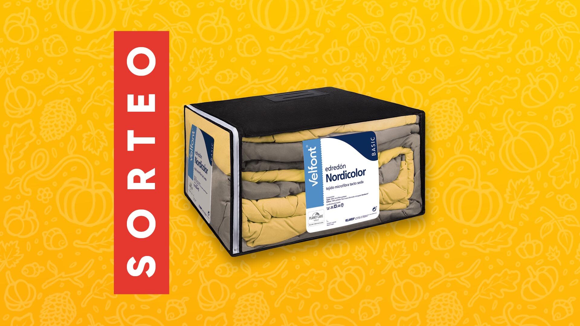 Prepara las castañas y los boniatos que sorteamos un edredón Nordicolor de Velfont para pasar las noches de frío